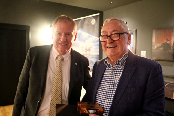 2 IWCFs CEO Zdenek Sehnal welcoming IWCFs first Secretary General Michael Cummins